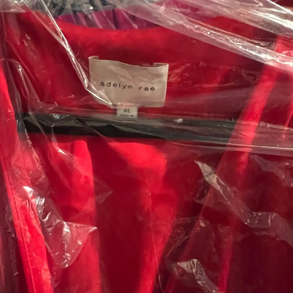 Adelyn Rae Red Long Sleeve Dress - Picture 2 of 2